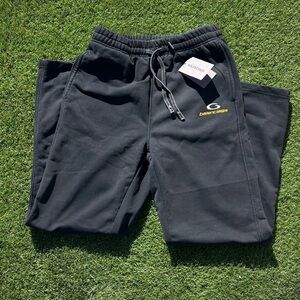 Balenciaga black Joggers with Yellow Logo